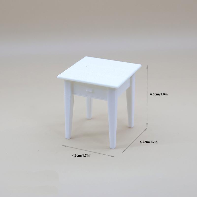 

1 шт. Миниатюрный шкафчик-орнамент 1:12 Кукольный домик Миниатюрный прикроватный столик Мебель Модель Декор Аксессуары для кукольного домика