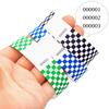 50/100Pcs Mosaic Pattern Colorful Paper Wristbands Waterproof Disposable Bracelets For Parties, Concerts, Festivals