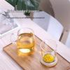 Heat-Resistant Glass Tea Infuser Cup with Handle and Lid