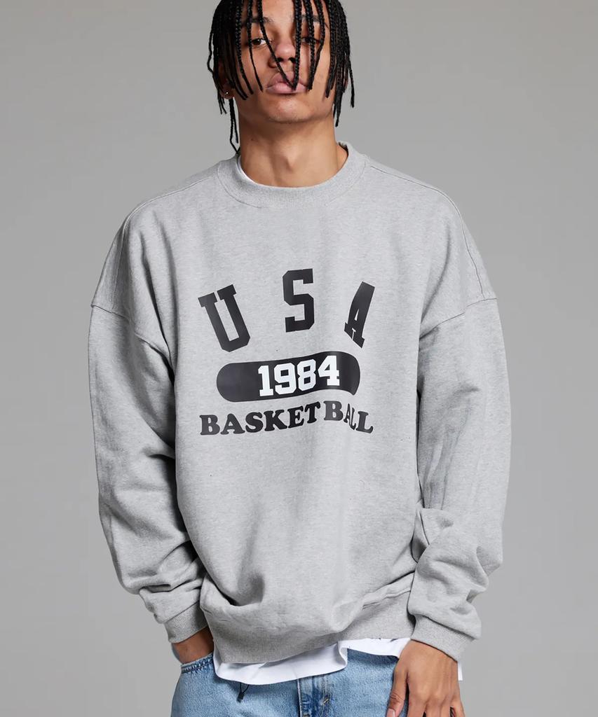 CREAM SODA LAB Usa Basketball Sweatshirt Grey Black