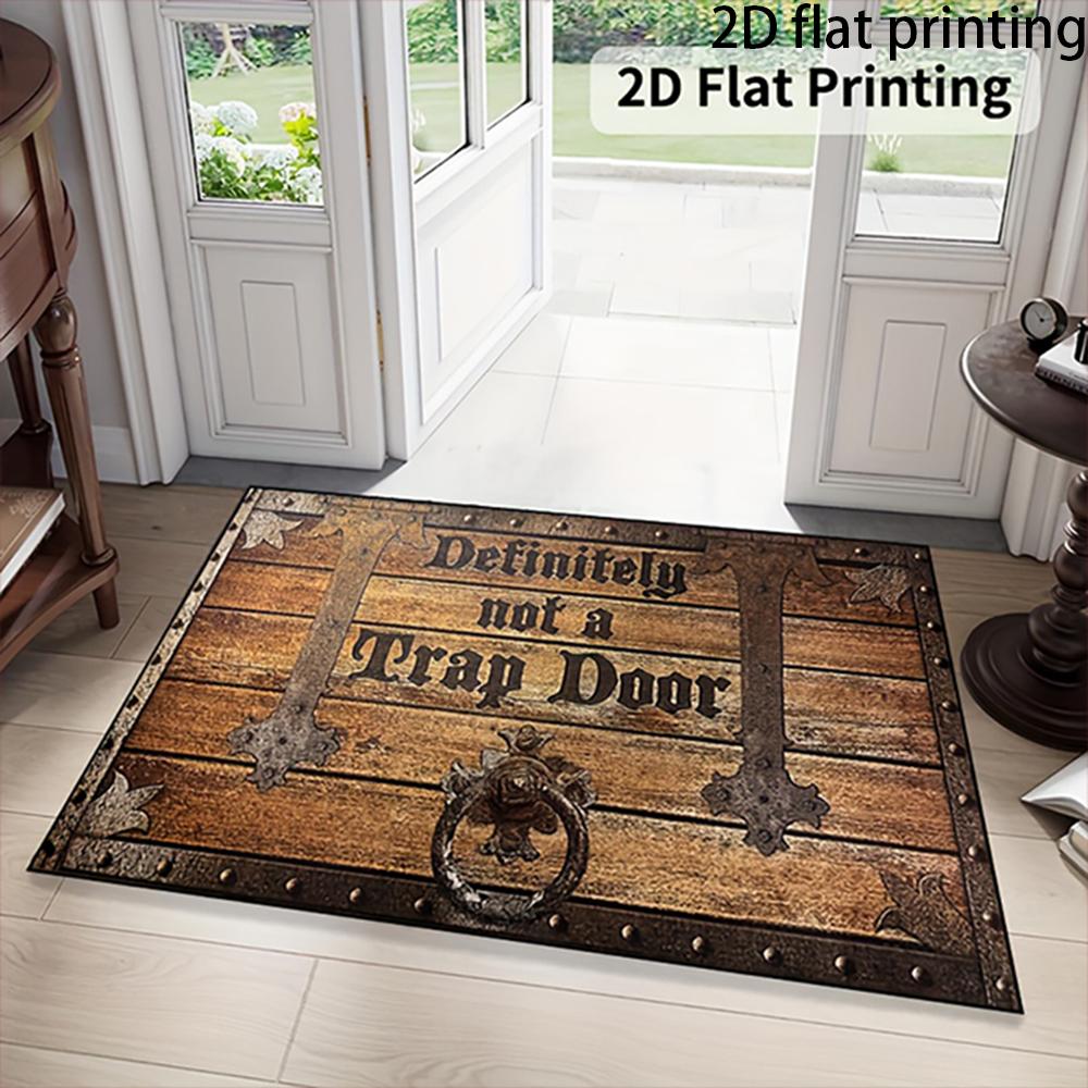 2D Flat-1PC Unique Doorway Floor Mats , Welcome Mats for Home Decoration.
