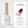 Langvarig Neglekrystall Gel Polish - Diamantforsegling, Frostet Temperering, Forsterkende, Avtakbar Base for UV/LED-lamper.