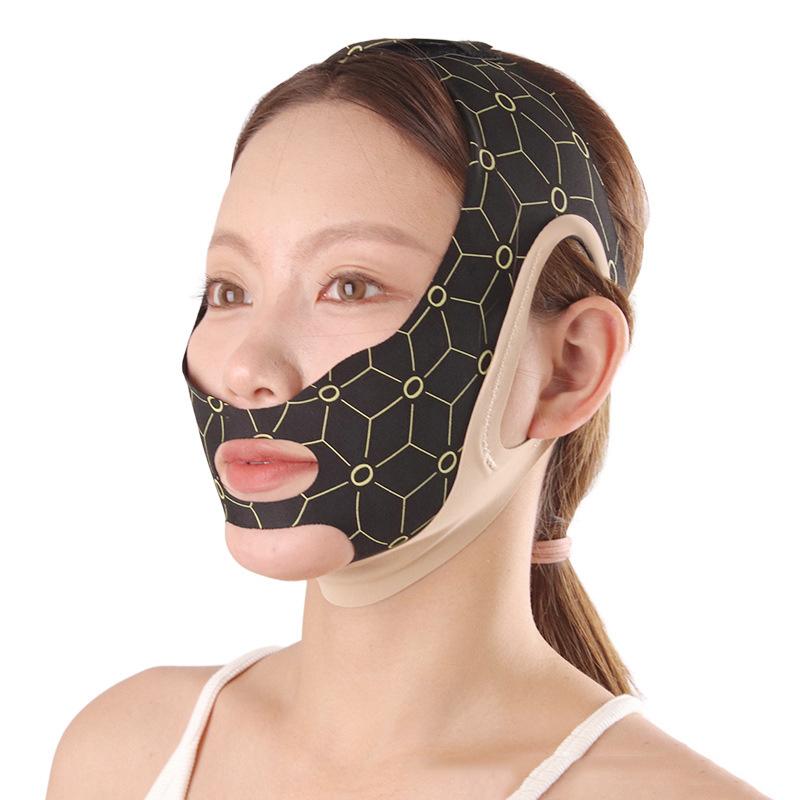 Elastic V Shaped Mask Strap Double Press Face Sculpting Mask Double-Chin Reducer Face Slimming Bandage Jawline Face Lift Devices
