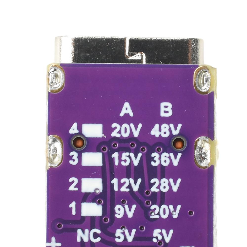 Type-C PD3.0 3.1 QC3.0 PD to DC Fast Charging Module DC 5V/9V/12V/15V/20V/28V/36V/48V Voltage Trigger Decoy Module
