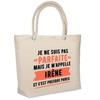 Beach Bag - PLANETEE - Irène Parfaite Insulated Bag (soft Cooler) - Natural Cotton - Large Capacity - Printed In France