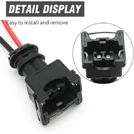 8 Pack Fuel Injector Connector Plug Harness, Replacement for 4.6L 5.0L 5.4L 5.8L