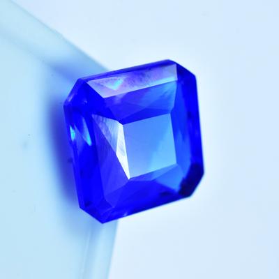 Natural Blue Sapphire Loose Gemstone Unique Square Cut 6.10 Ct September Birthday Birthstone