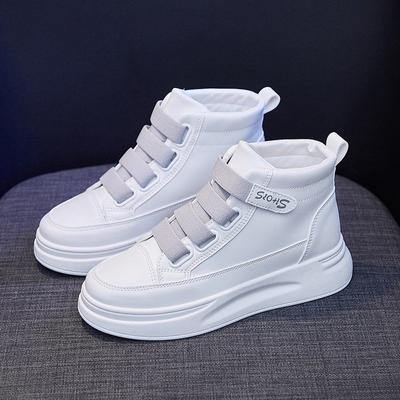 Zapatillas de caña alta para mujer, primavera, nuevo estudiante, versátiles, zapatillas blancas pequeñas, primavera y verano, deportivas y de ocio