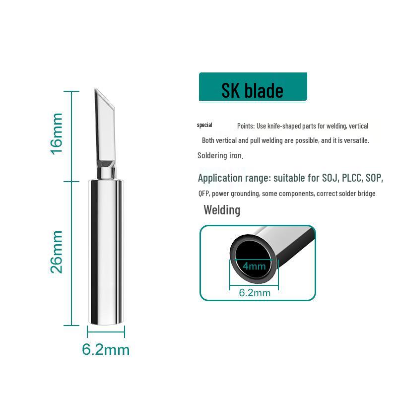 Anlixin 936A Lead-Free Bent Horseshoe Soldering Iron Tip for 937A Station
