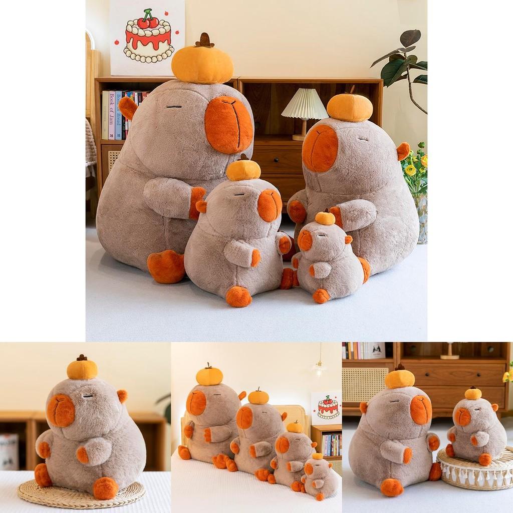 Capybara Cartoon Persimmon Plush Doll Childrens Birthday Gift Decoration Home