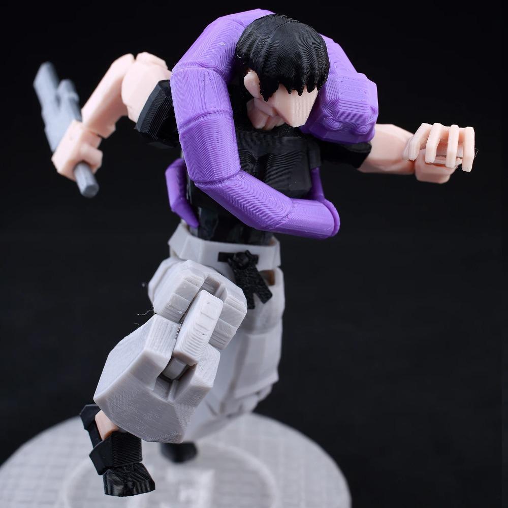 9L3D Printed Lucky Dummy 13 Jujutsu Kaisen Fushiguro Toji Anime Multi-Jointed Shapeshift Toys Action Figures Mannequin Model