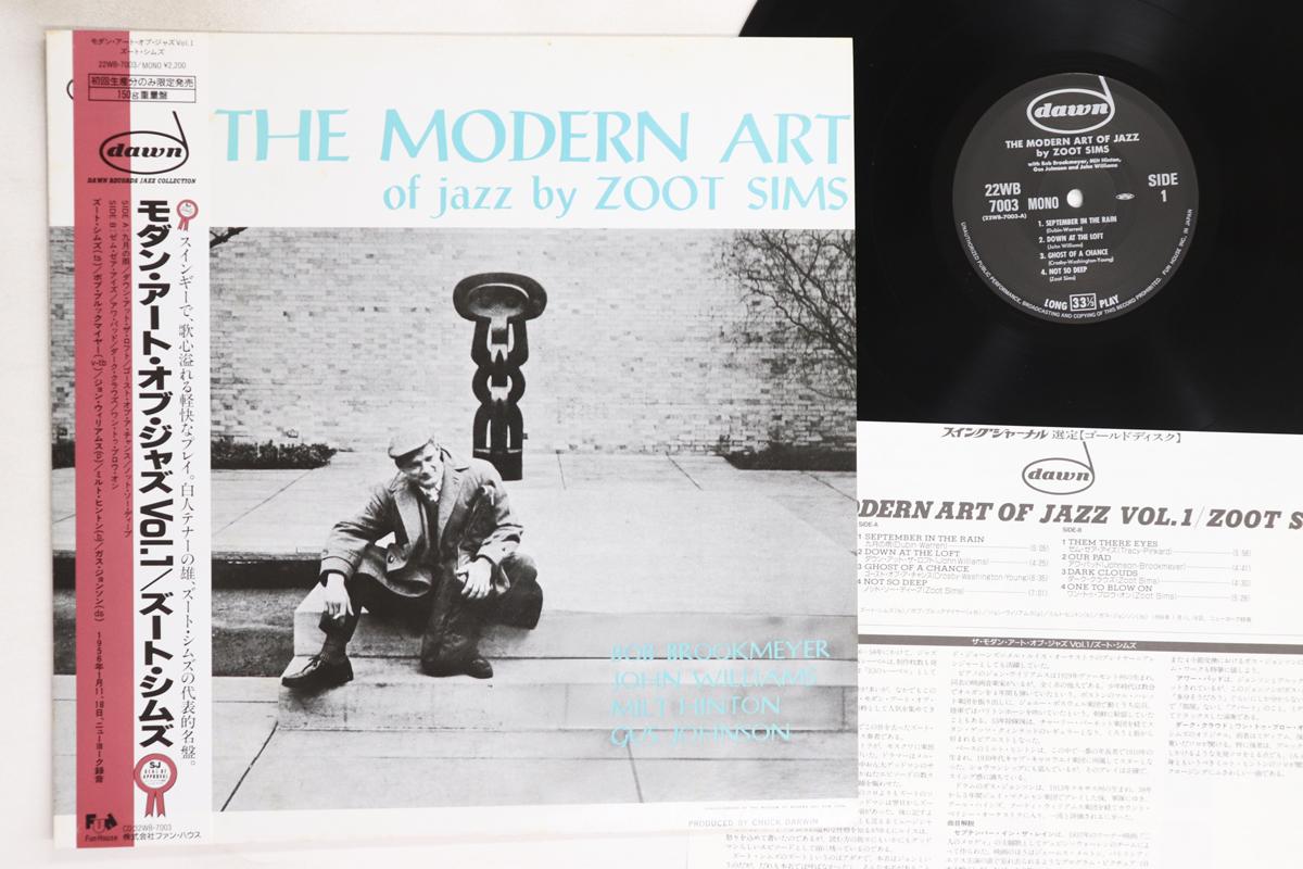 

LP Record ZOOT SIMS - Modern Art Of Jazz 22WB7003 DAWN Japan Obi Jazz Used