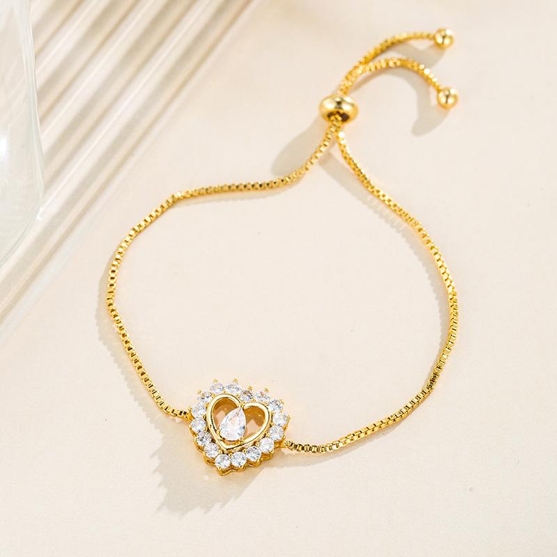 Simple Fashion Jewelry Fashionable Hand Jewelry Women's Valentine's Day Gift Heart Love Bracelet