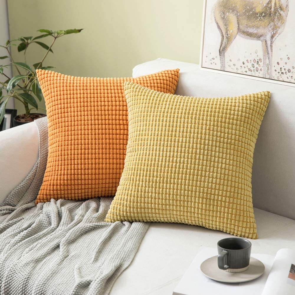 corduroy throw pillows