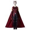 Kostým Scarlet Witch Cosplay Kompletní sada WandaVision Halloween Cosplay Saténové šaty pro hraní rolí
