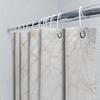 Marble Shower Curtain Waterproof Vintage Grey Stone Pattern Bathroom Decor Fabric Liner Backdrop Washable Modern Home Textile