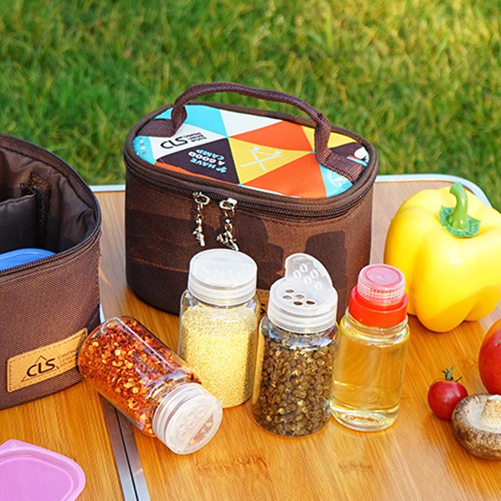 Camping Spice Bottles Portable Seasoning Kit Outdoor Barbecue Spice Jar Travel Kitchen Condiment Set For Hiking Picnic