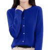Cardigan da Donna con Bottoni e Girocollo, Maglione a Maglia Capospalla