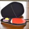 Pingpong Paddle Storage Bag with Hand Strap Hard Shell Ping Pong Racket Paddle Cover Bag for 2 Paddles & Multiple Balls