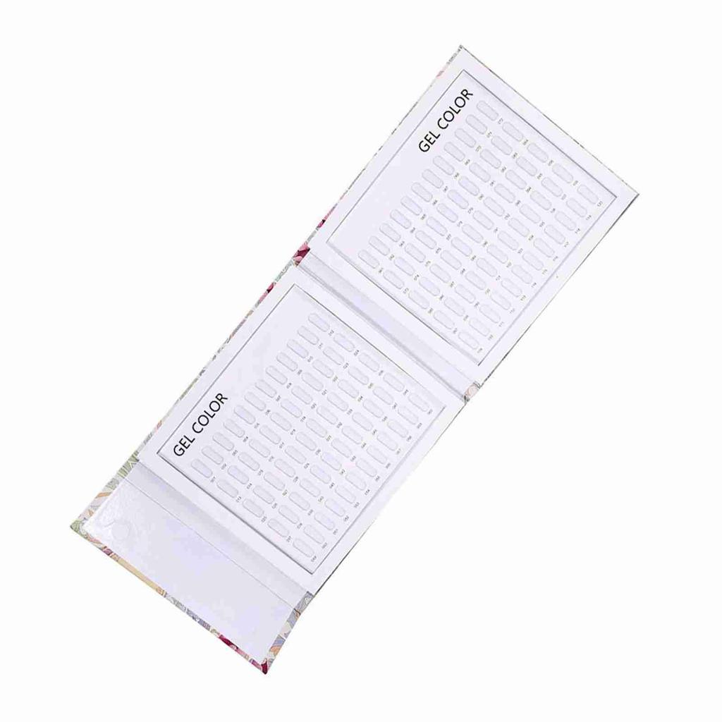 2 Tipos Livro Cartela de Exibição de Cores de Unha Cartão de Exibição de Cores de Gel de Esmalte Placa de Exibição de Nail Art