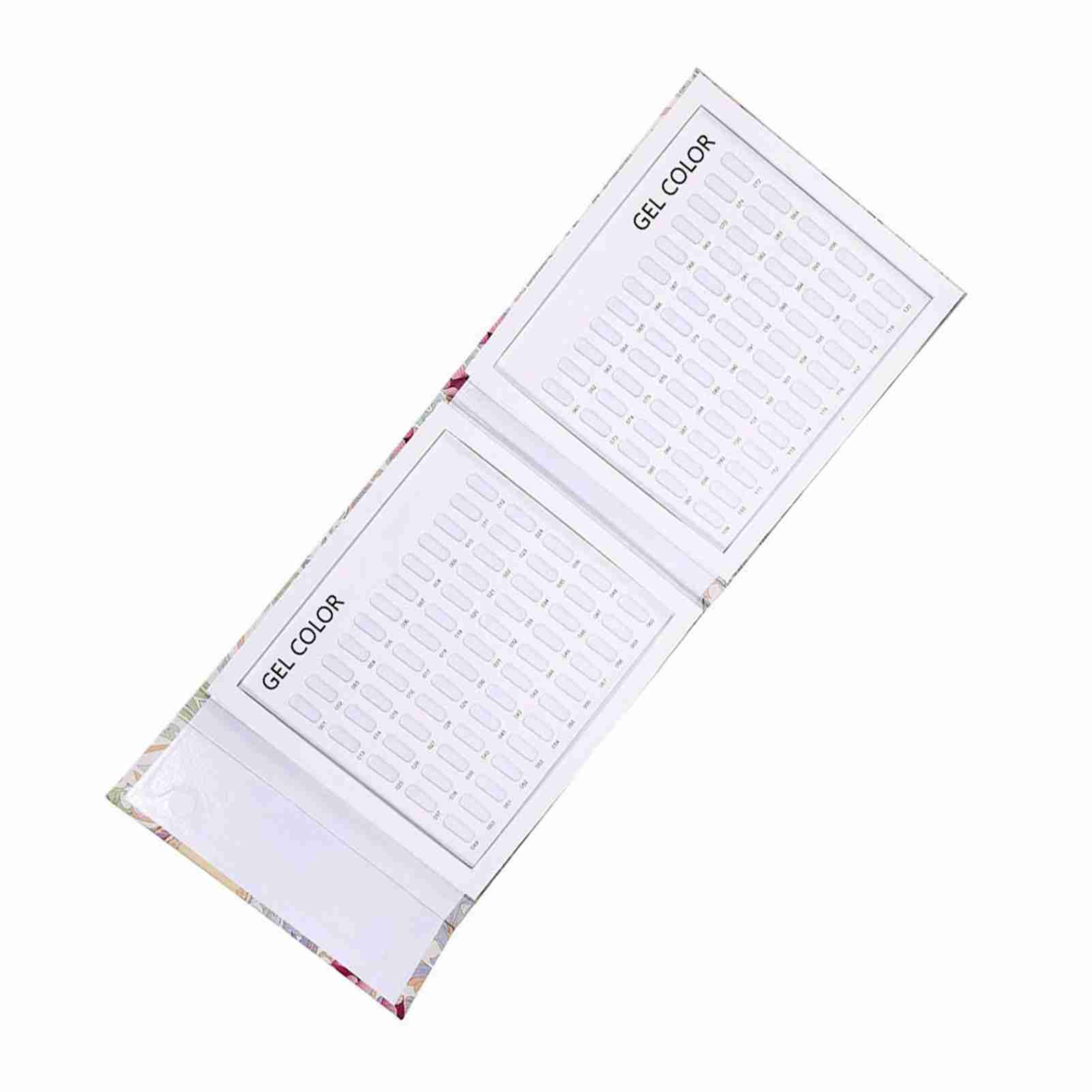 

2 Types Nail Color Display Chart Book Nail Polish Gel Color Display Card Nail Art Showing Board Pattern Color Pads