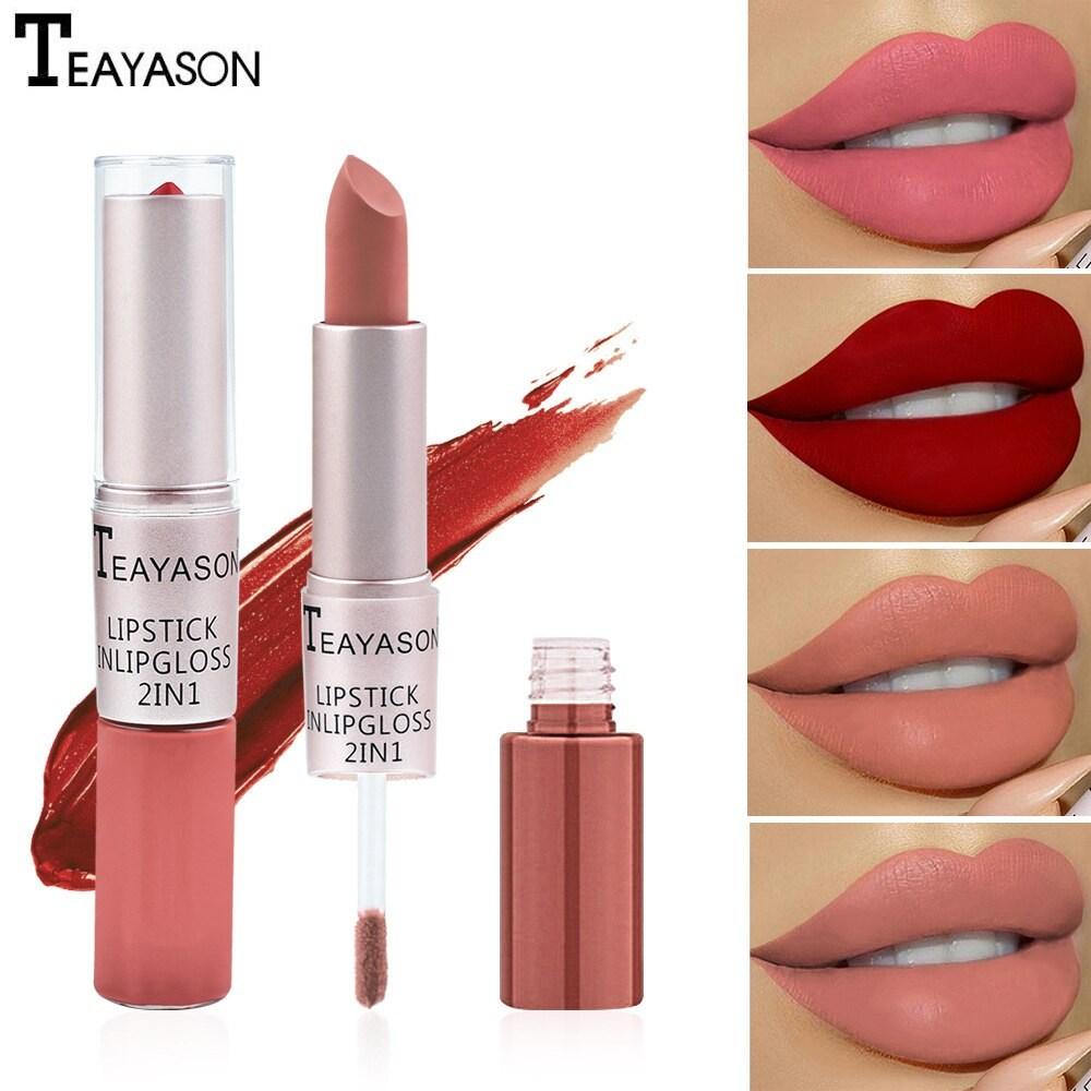 Rouge à lèvres brillant, scintillant et nacré, longue tenue, non collant, rouge sexy, waterproof, 12 couleurs, maquillage mode femme, 08
