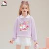 Melody Joint-Name Girl False Two-Piece Sweaters Spring and Autumn Fashionable Kids Spring Clothing Top Western Style Girl Clothes