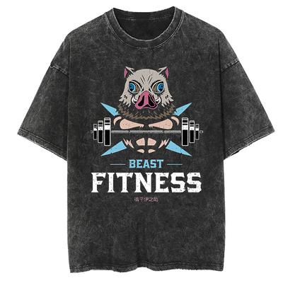 Γραφικά Casual Βαμβακερά T-shirts Oversized για Άνδρες Γυναίκες T-shirt Προπόνησης Fitness Καλοκαιρινά Μπλουζάκια Κοντομάνικα Vintage Streetwear