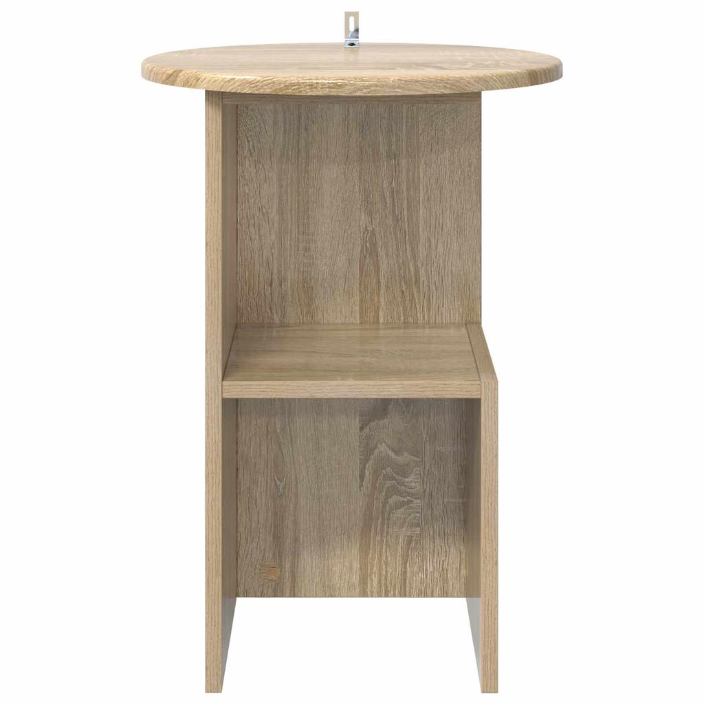 Side Table Sonoma Oak Ø 39.5 x 55 cm Particleboard