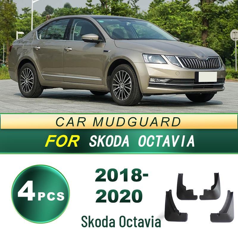 

2018-20 Skoda Octavia Tire Mudguard Soft Rubber Flaps - No Drilling Needed