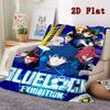Blue Lock Anime Print 2D Flat Pattern Flannel Blanket High Quality All Seasons Warmth and Comfort Perfect for Christmas Gifts.PMT0914419