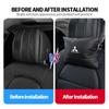 For Mitsubishi 1/2PCS Car Styling Leather Headrest Neck Support Neck Pillow Seat Accessories Lancer ASX Pajero Mirage Attrage WJ4