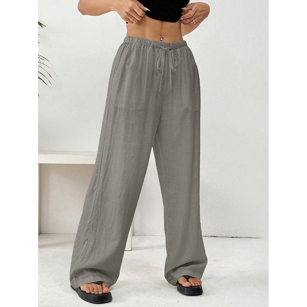 Neue Sommer Freizeit Hosen für Damen Locker Gerade Vielseitige Hosen