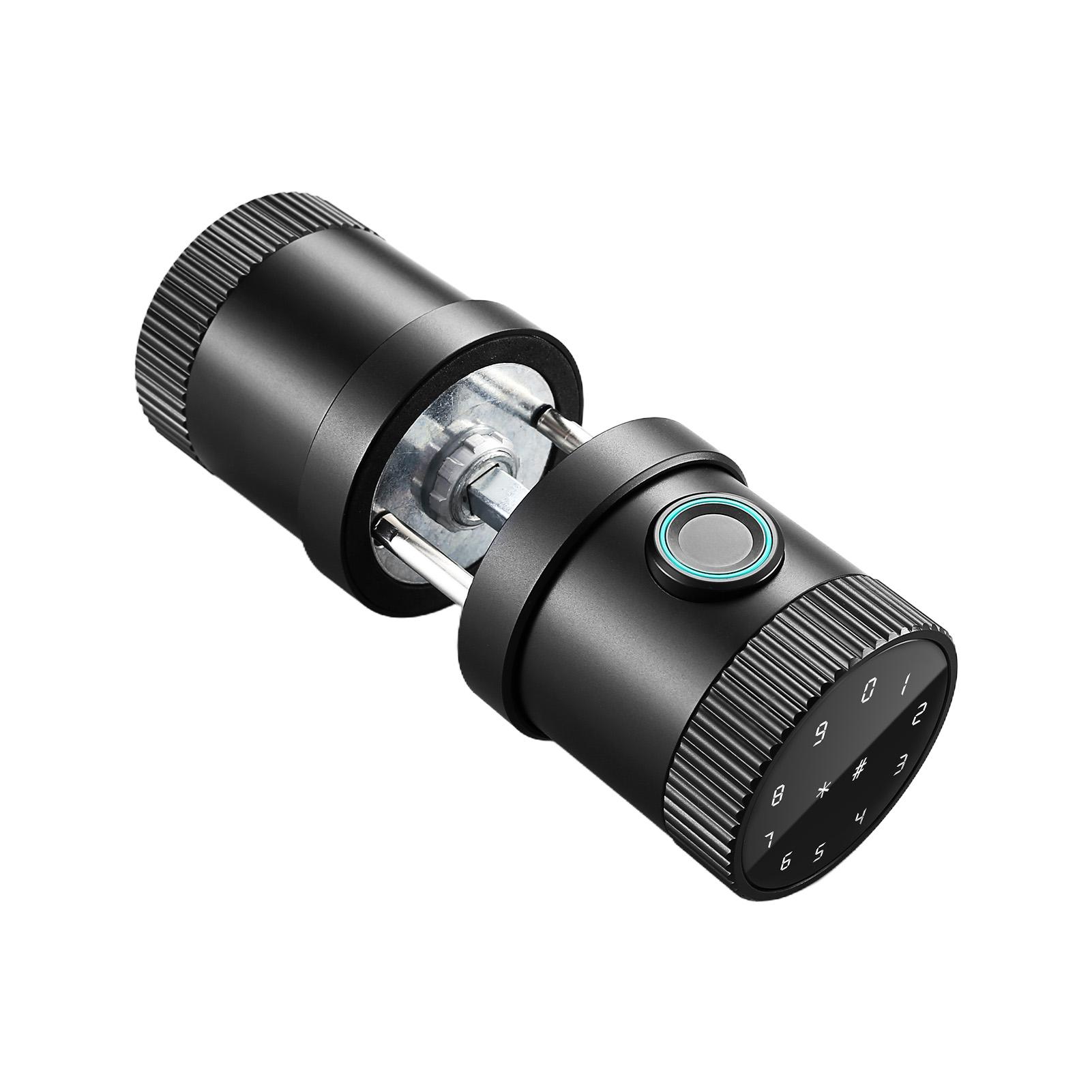 

Умный шариковый замок 5 способов разблокировки Отпечаток пальца BT IC-карта Функциональная клавиша Бесключевой доступ Умный дверной замок для двери 35-65 мм