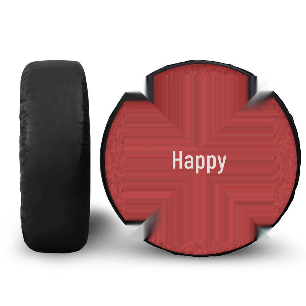 Copriruota di scorta in pelle PU personalizzabile in stile natalizio per Jeep Wrangler - Protezione antipolvere