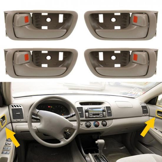 

Fit 2002-2006 ide Door Toyota Camry Handle Front Rear Beige Driver Passenger