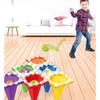 Kinder Bean Bag Wurfspiel Set mit Wurfkegeln Ringen Bällen und Aufbewahrungstasche für Indoor Outdoor Gruppenaktivitäten