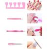 YIKOOLIN 7-in-1 Nail Art Tool Set with Nail Lamp Glue Drying Machine Nail Polisher Dead Skin Fork Dead Skin Push Finger Divider
