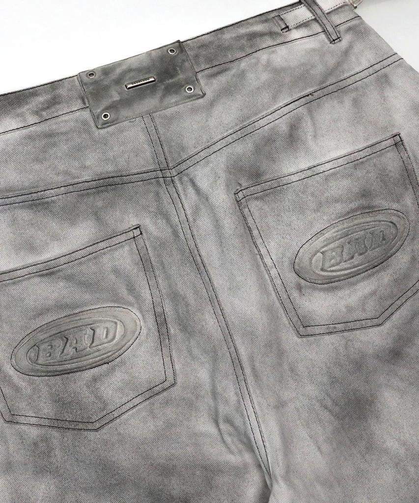 BADBLOOD Squad Convex Pants - Denim White