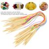 18pcs Wood Double Point Knitting Needles 2mm - 10mm Sizes Knitting Tool Set  For Weave