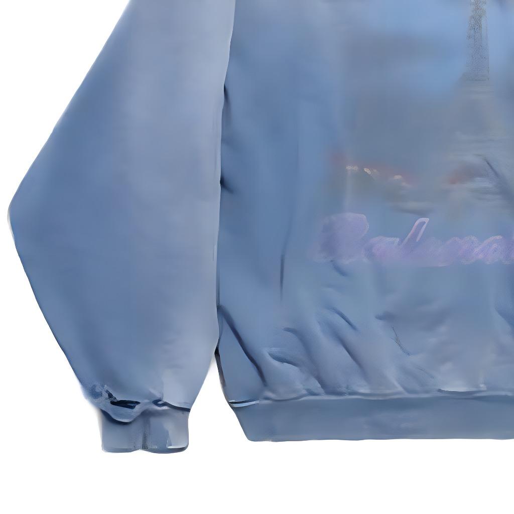 Balenciaga SS24 Sweatshirt Lockere Passform Herren Blau 744462TQVO24530