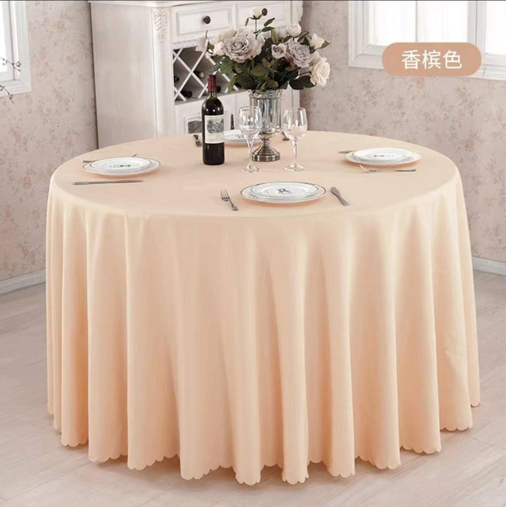 Circular Restaurant Tablecloths Hotel Banquet Tablecloths Suitable for Families Wedding Parties Easy To Maintain Heat-resistant