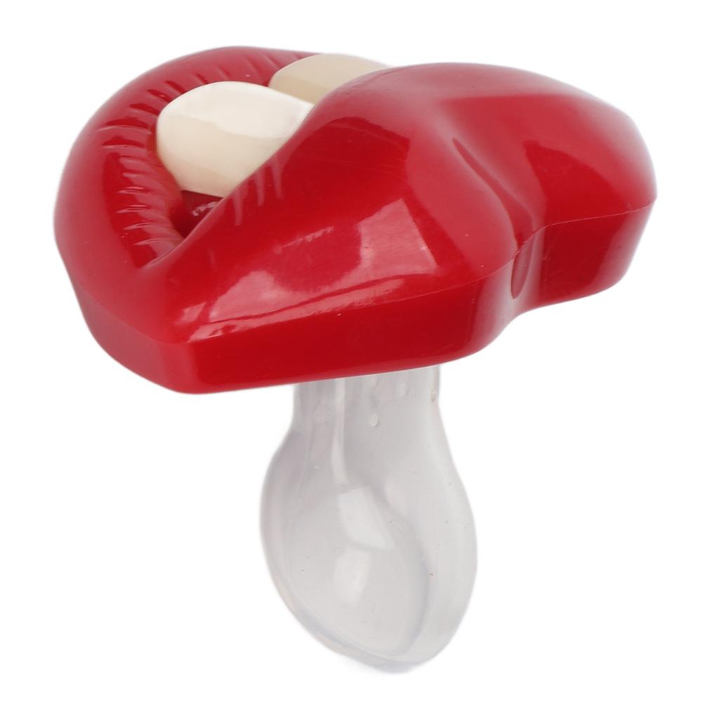 Funny Pacifier Lovely Red Lip Shape Safe Eco Friendly Silicone Mouth Support Infant Baby Pacifier