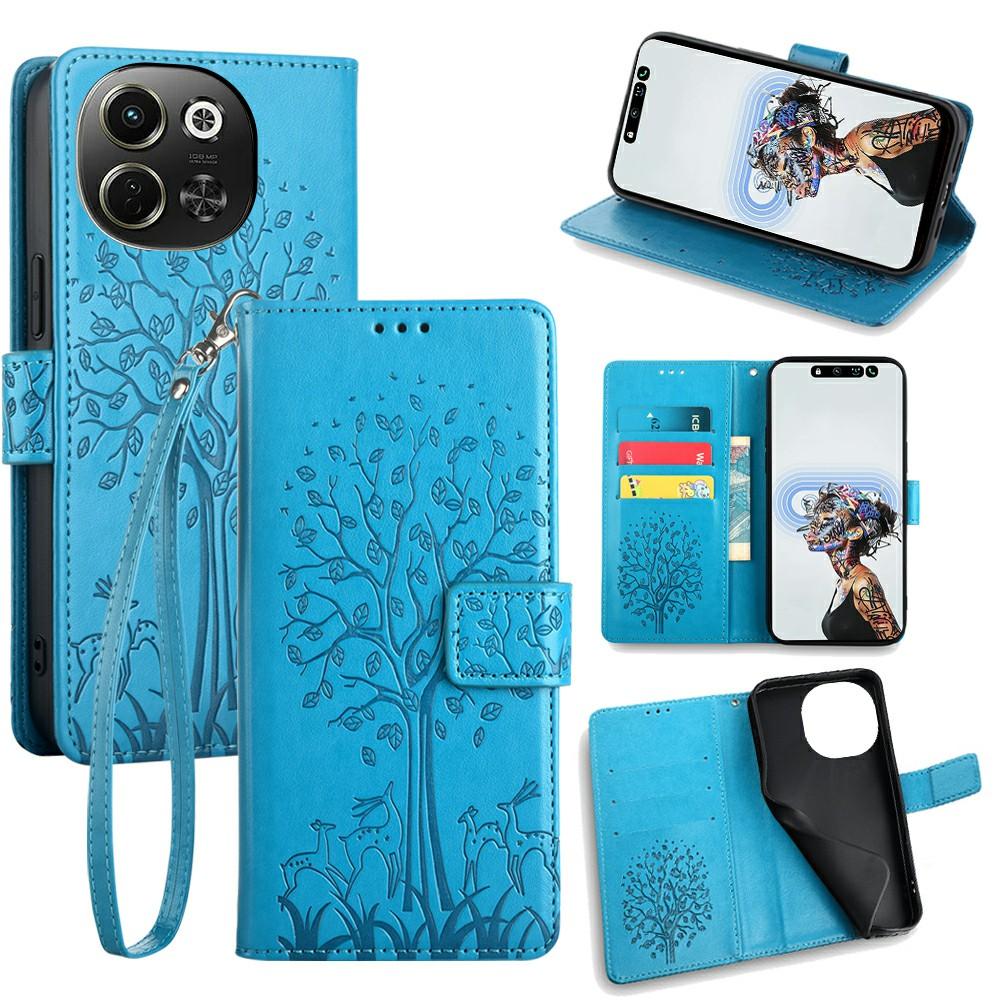 For TECNO Pova 6 Neo 5G/Spark 30 5G Case PU Leather Wallet Phone Cover Tree Deer Imprinted