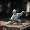 Scultura Tai Chi, Decorazione Compatta di Arti Marziali Kung Fu per Scrivania, Tavolino da Tè e Mensola per Curiosità, Animale da Tè Multifunzionale e Ornamento da Studioso