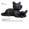 Desktop Ornaments for Office 3D Printed Reading Cat Figurine, Decorative Statue with Eyeglasses, Sculpture Creative Animal Ornament Home Bookshelf