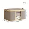 Borsa Portaoggetti in Tessuto Non Tessuto Antipolvere Organizzatore per Vestiti per Trasloco Casa Dormitorio Riutilizzabile Multifunzionale Borsa Portaoggetti con Design a Finestra