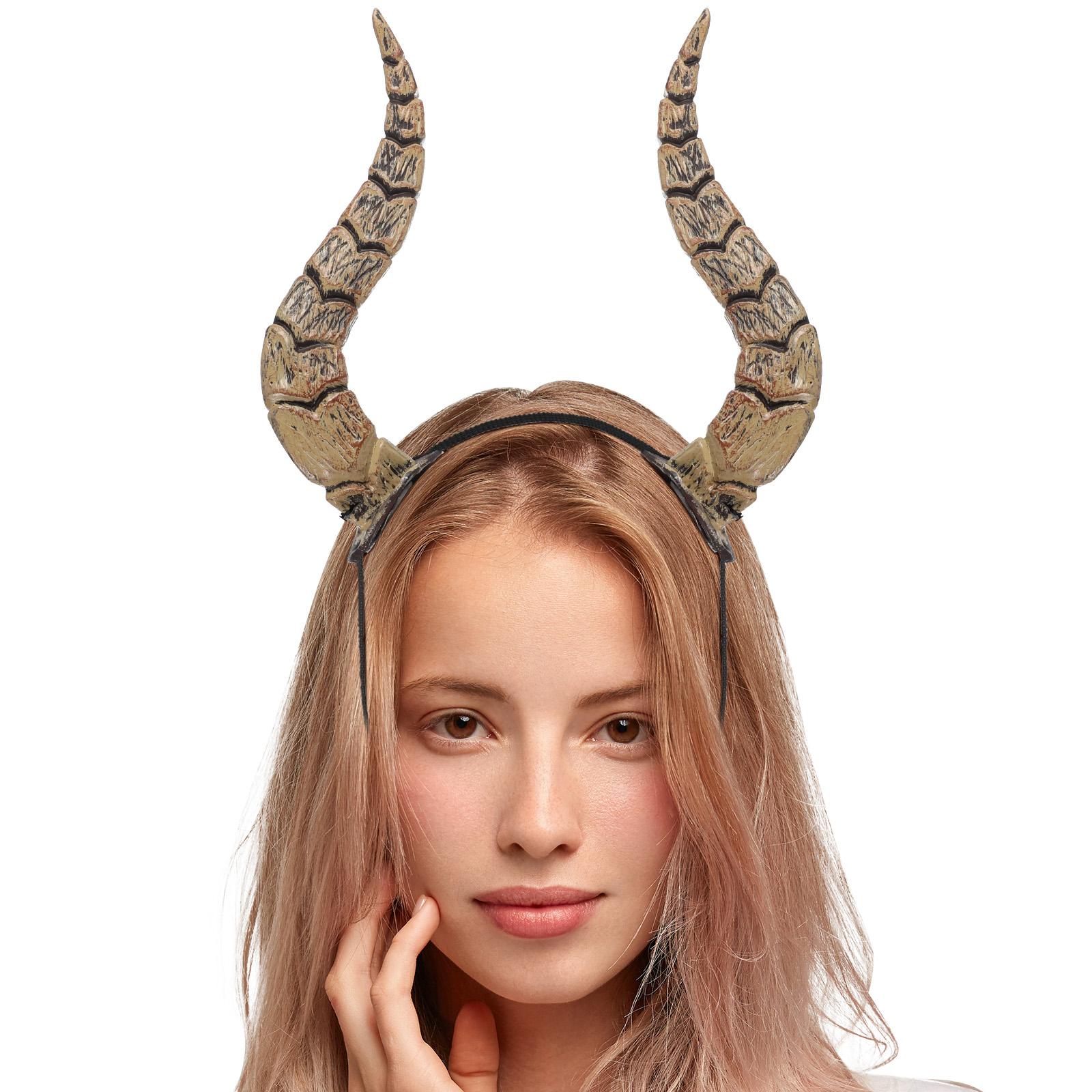 Halloween Costumes Horn Headband Headgear for Dance Party Cosplay Miss Hearwear