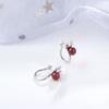 C Cubic Christmas Gift Clip Earring Christmas Earrings Elk Ear Clips Korean Style Pearl Ear Clips