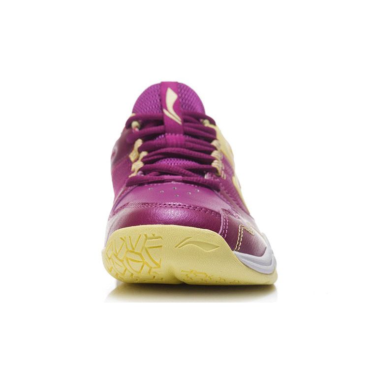 Li Ning Wave Durable Non-Slip Badminton Shoes Women Shoes Wild-Grape-Purple AYTR018-2